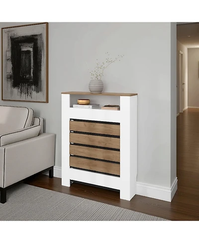 Fm Furniture Risk Radiator Cover with Storage, Space,Saving Design