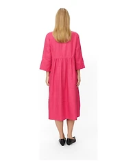 Masai Copenhagen Women's MaNasya V-Neck Linen Midi Dress