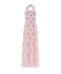 Needle & Thread Women's Lovers Lace Strapless Embellished Evening Gown