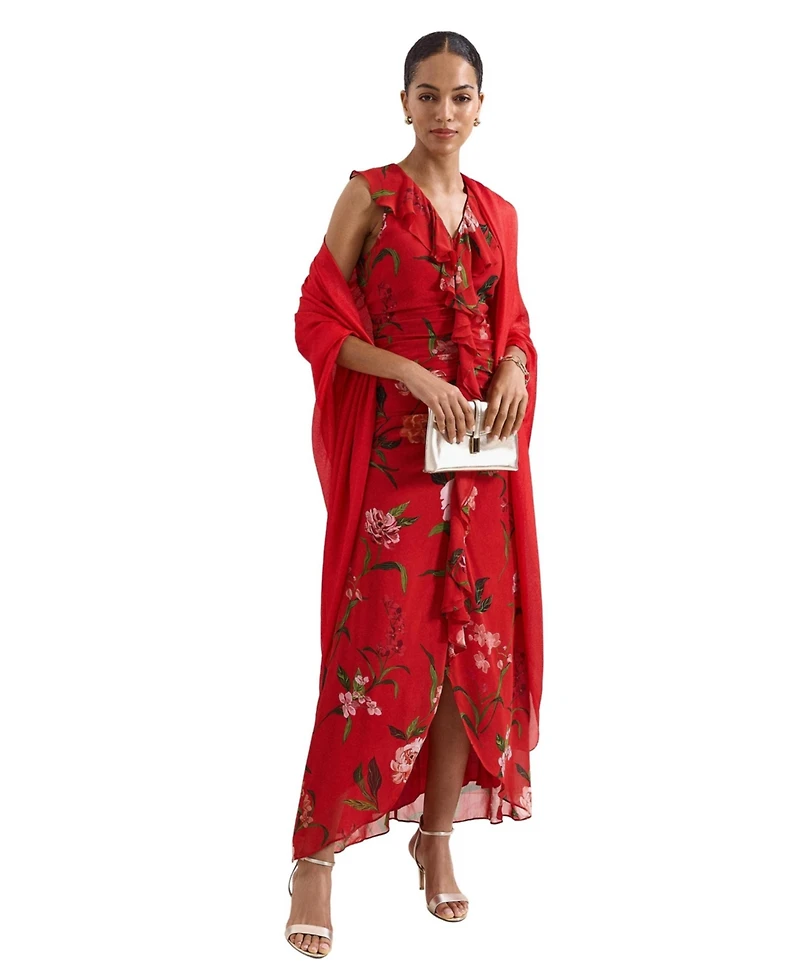 Phase Eight Women's Mae V-Neck Floral Maxi Dress
