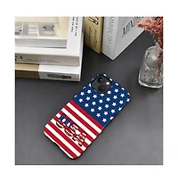 Lisen 2-Layer Usa Flag Phone Case for Apple iPhone 15