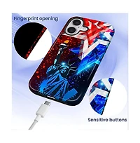 Lisen 2-Layer Durable Phone Case Compatible with Apple iPhone 17, Liberty After Dark