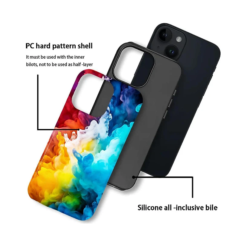 Lisen Dual-Layer Anti-Slip Phone Case for Apple iPhone 14