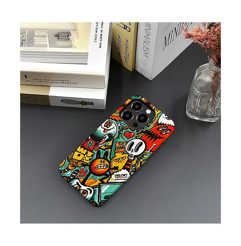 Lisen 2-Layer Phone Case with Anti-Slip Grip and Raised Camera Ring, Compatible with Apple iPhone 16 Pro Max