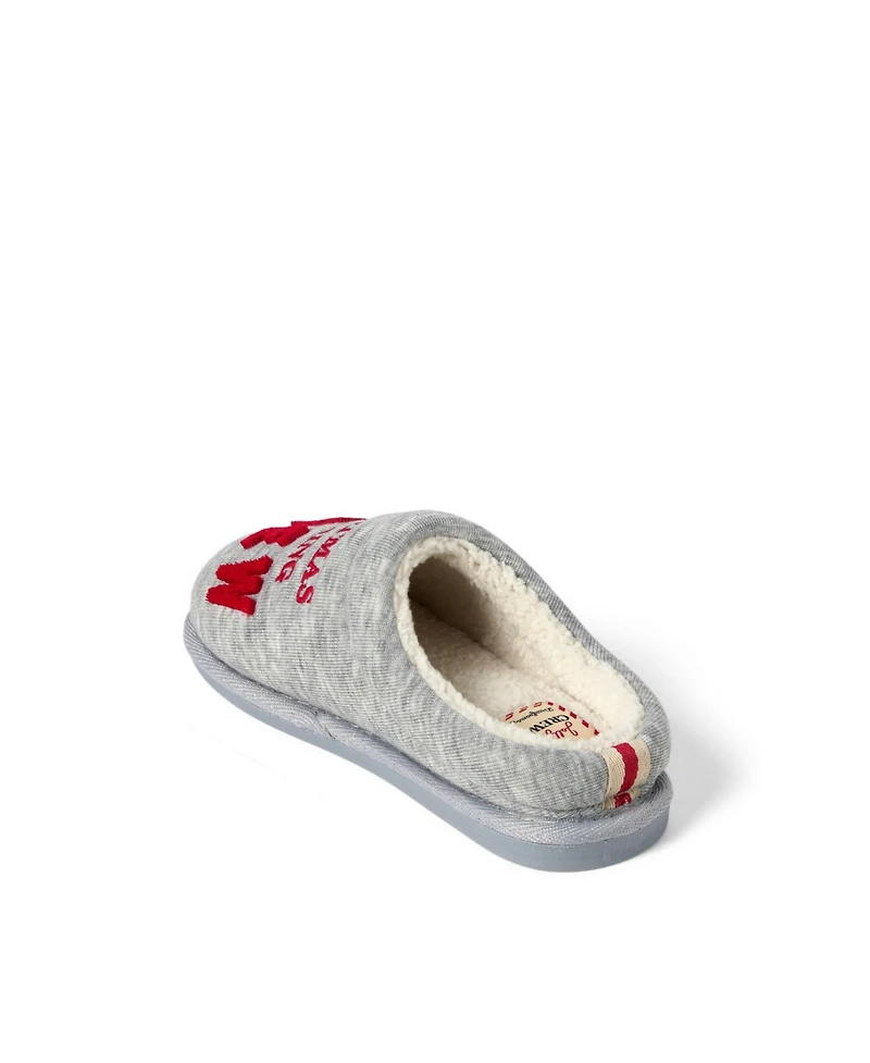 Dearfoams Kids Christmas Morning Crew Slippers