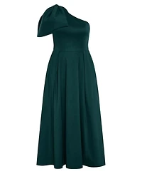 City Chic Plus Captivate One Shoulder Maxi Dress