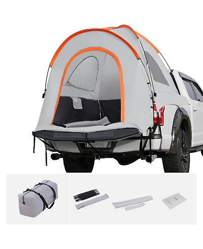 ECHTPeak Suv Camping Tent, 8'-8' Suv Tent Attachment for Camping, with Rain Layer and Carry Bag, PU2000mm Double Layer Truck Tent, for 6-8 Person