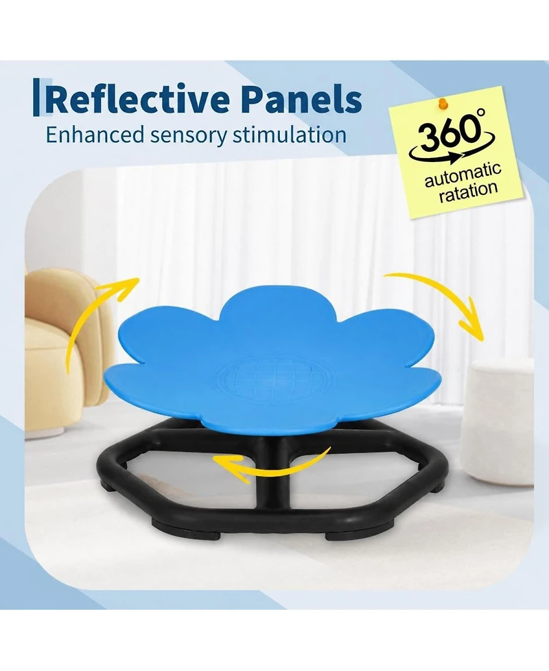 homfan Sensory Swivel Chair, Non-Slip Spinning Seat for Autism, Adhd, Sensory Needs, Boosts Balance and Coordination