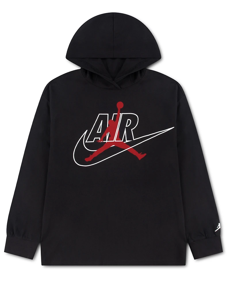 Jordan Boys' 8-20 Jumpman Air Hooded Long-Sleeve T-Shirt