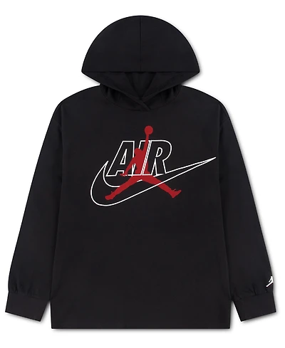 Jordan Boys' 8-20 Jumpman Air Hooded Long-Sleeve T-Shirt