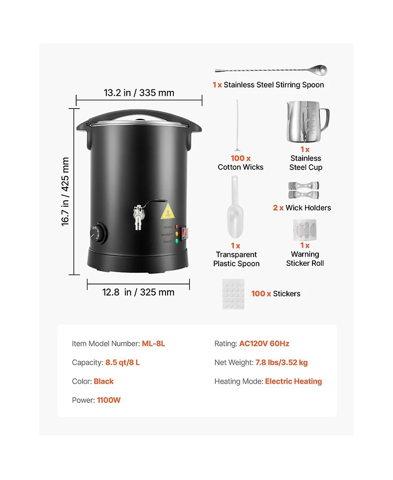 Yobtop Wax Melter for Candle Making