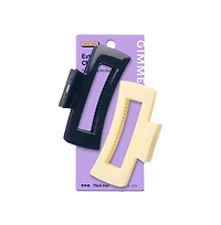 Gimme Beauty Rectangle Extra Grip Claw Clip Double Teeth Accessory Set Perfect for Thick Hair 2 Pack