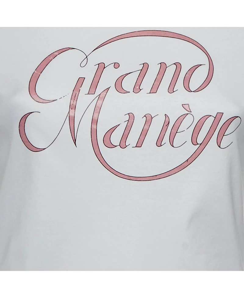 Pre-Owned Hermes Women's Grand Manandegravege Print Cotton Knit Crewneck T-Shirt