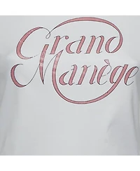 Pre-Owned Hermes Women's Grand Manandegravege Print Cotton Knit Crewneck T-Shirt