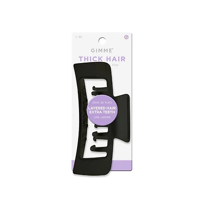 Gimme Beauty Xl Rectangle Claw Clip Duo Hair Clips with Velvet Like Finish for All Hair Types Non Slip, Firm Hold Daily Wear Accessory