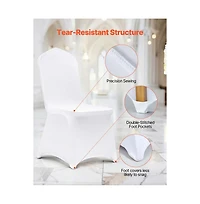Slickblue 50 Pack Spandex Folding Chair Covers for Wedding and Events