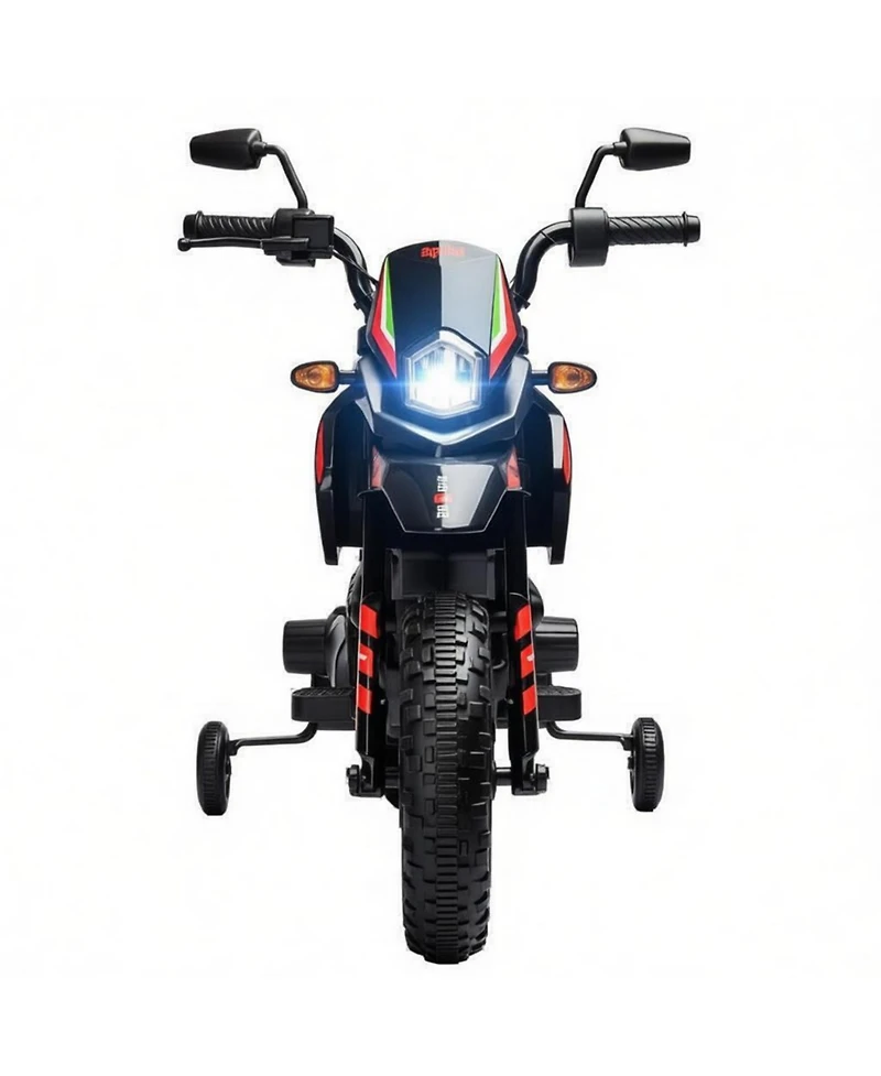 Sevorley 12Volts Kids Electric Ride-On Motorcycle with Training Wheels, Led Lights and Music, Ages 3-8