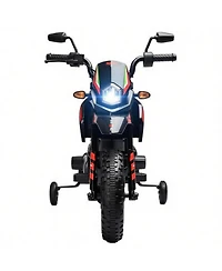 Sevorley 12Volts Kids Electric Ride-On Motorcycle with Training Wheels, Led Lights and Music, Ages 3-8