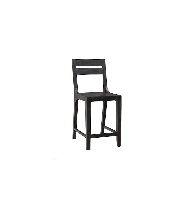 Porter Design Fall River Solid Sheesham Wood 24" Counter Height Dining Chair