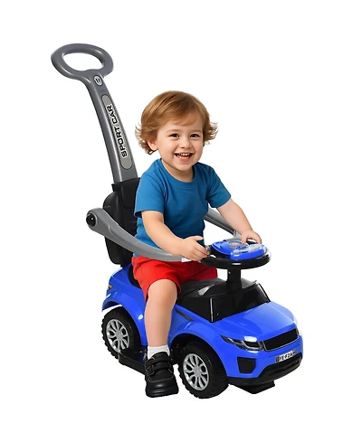Sevorley Toddler Foot-to-Floor Ride-On Push Car with Horn, Music and Storage, Ages 12-36 Months