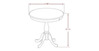 East West Furniture 5-Piece Kitchen Table Set Contains a Kitchen Table and 4 Wooden Chairs with X Back