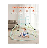 Slickblue Kids Climbing Dome Geometric Indoor-Outdoor, 600 lbs Capacity, Ages 3-10