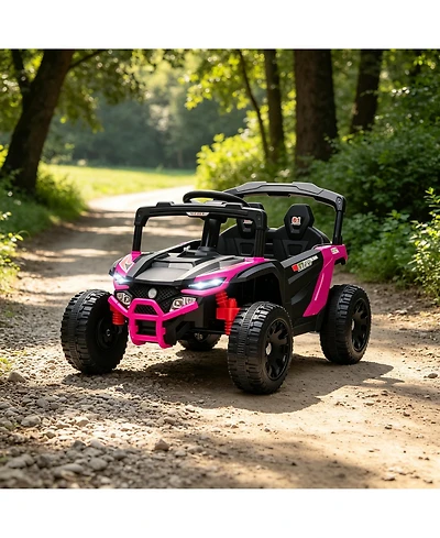 Sevorley 12V Kids Electric Utv Ride-On Truck with Parental Remote Control and Led Lights, Ages 3-5