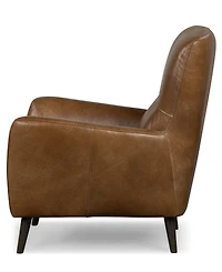 Avori Leather 32" Club Chair, Macy's Exclusive