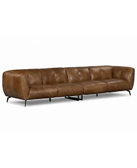 Avori Leather 2-Piece Sofa, Macy's Exclusive