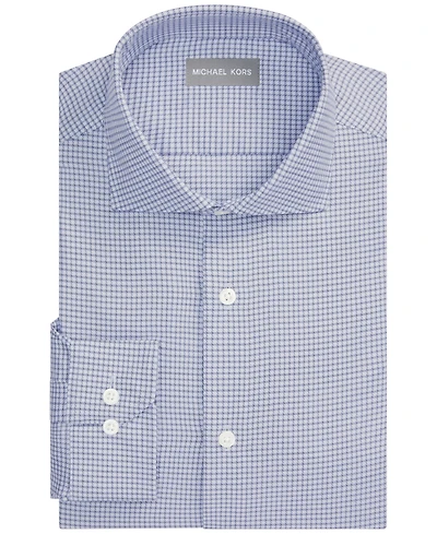 Michael Kors Men's Luxe Touch Micro Check Dress Shirt