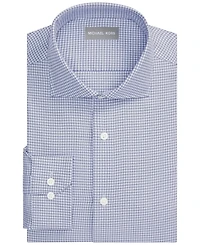 Michael Kors Men's Luxe Touch Micro Check Dress Shirt