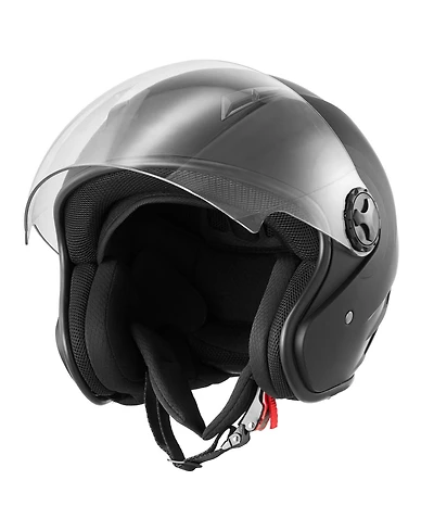 Sugift Open Face Three Quarter Motorcycle Helmet Size Extra Large with Clear Visor