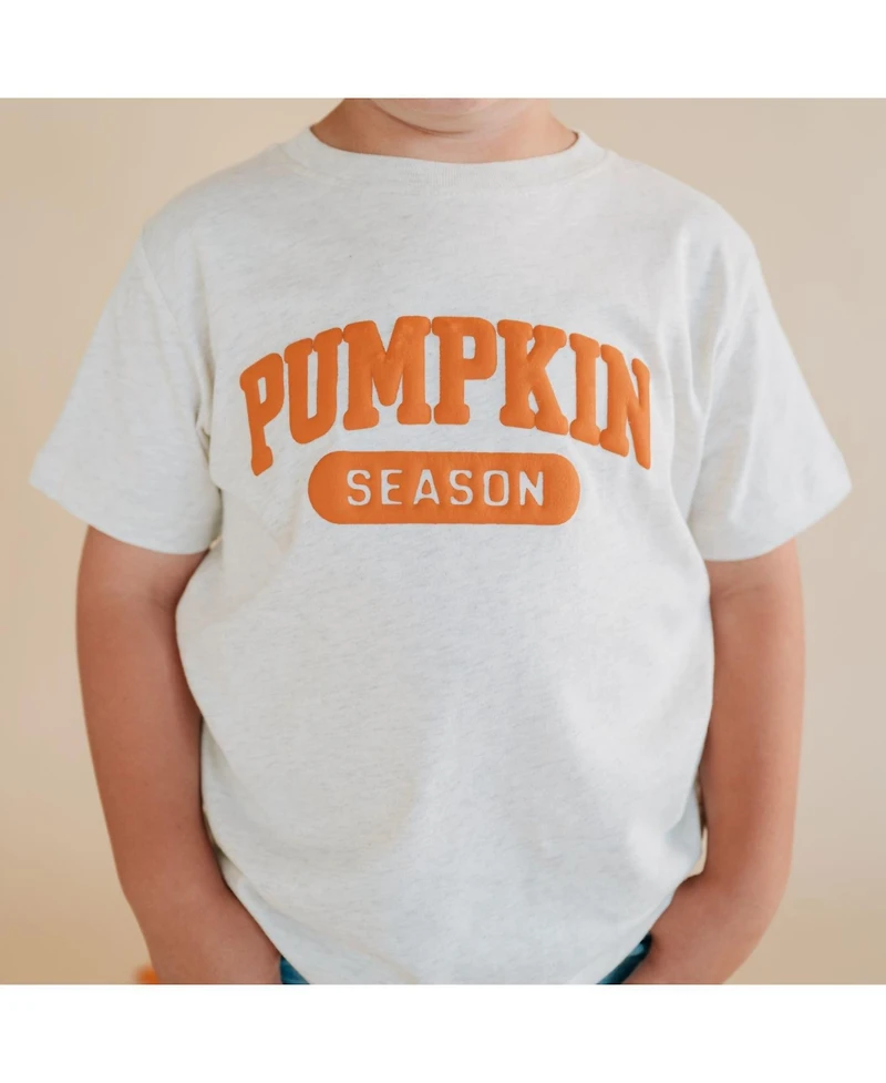Sweet Wink Little Boys Pumpkin Season Puff Ink Short Sleeve T-Shirt
