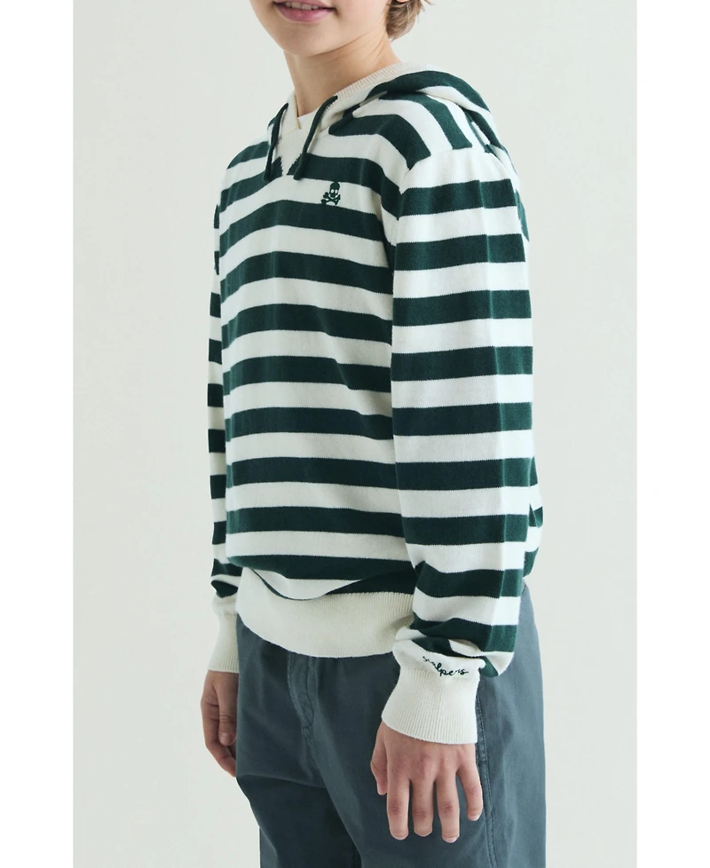 Scalpers Kid's 4T-16 Striped Hoodie