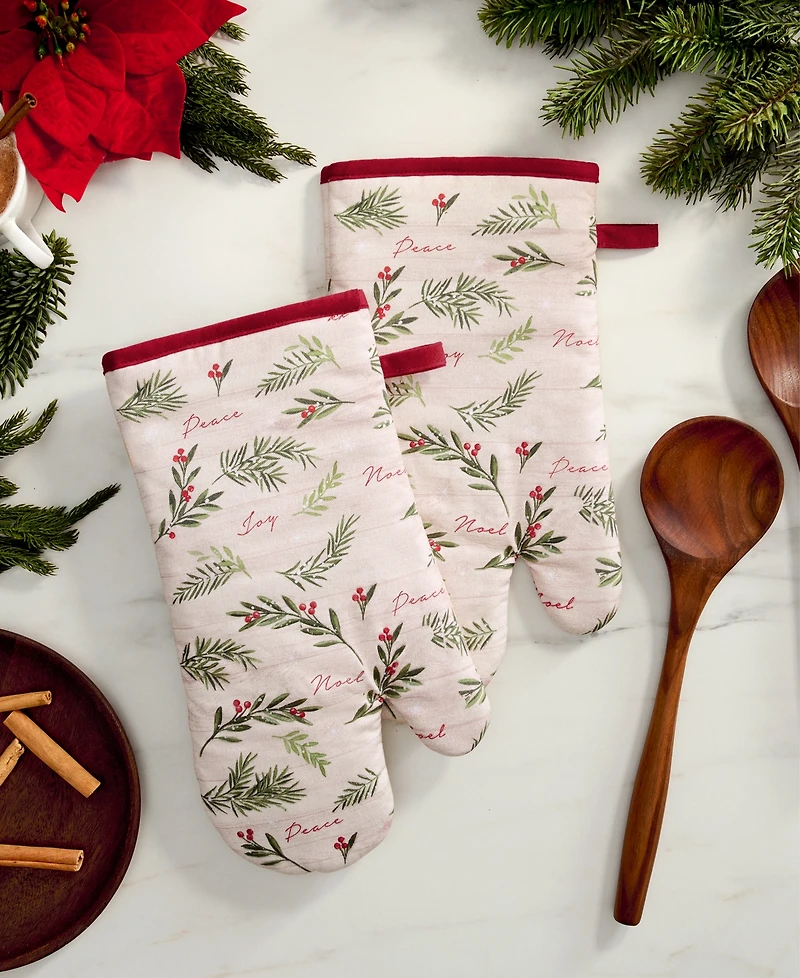 Elrene Holiday Tree Trimmings Pot Holders, Set of 2