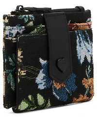 Betsey Johnson Tapestry Snap Wallet