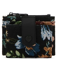 Betsey Johnson Tapestry Snap Wallet