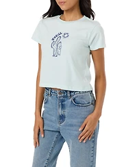 O'Neill Women's Desert Sun Graphic Cropped Fitted Top