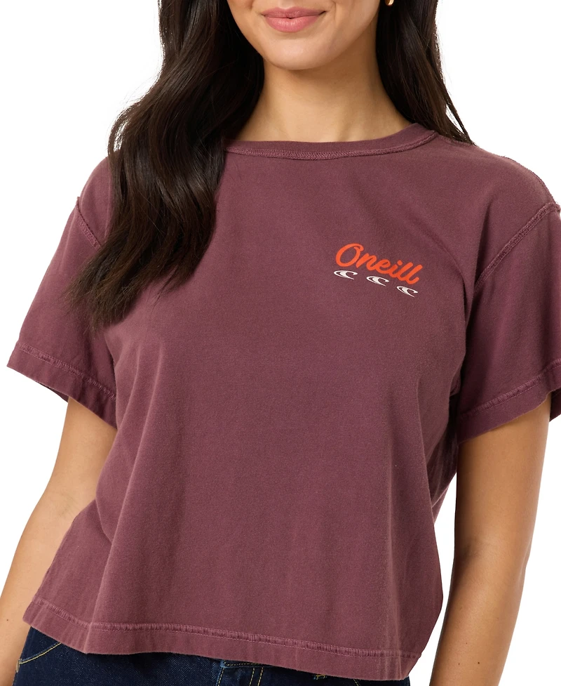O'Neill Women's Lefty Retro Graphic Boxy Tee