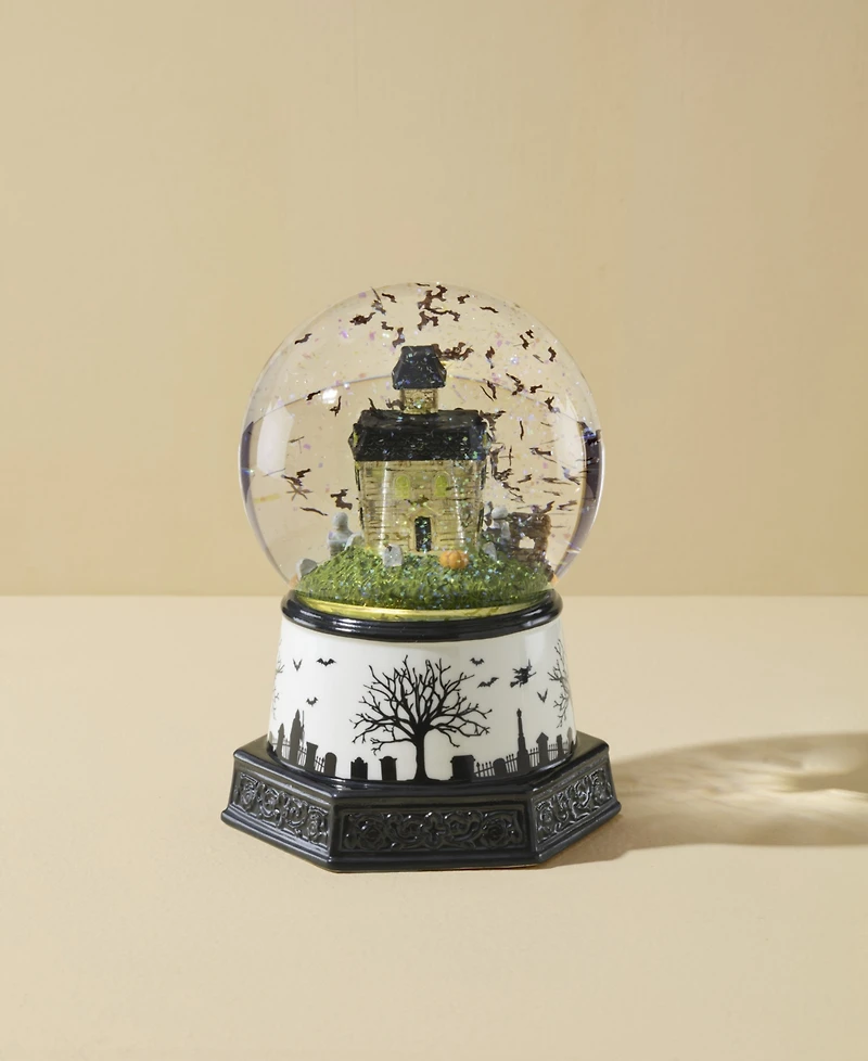 Lenox Haunted Village Light-Up Snow Globe