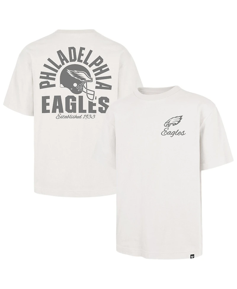 '47 Brand Men's Off White Philadelphia Eagles Photon Dust Foundation T-Shirt