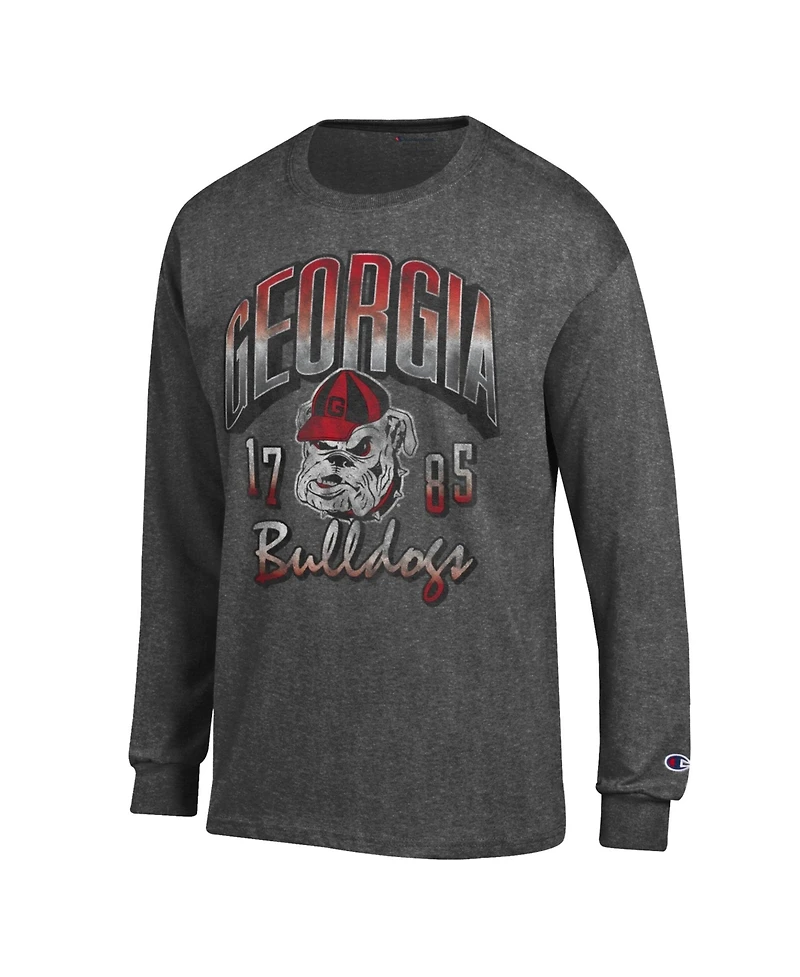 Champion Men's Georgia Bulldogs Long-Sleeve Crewneck T-Shirt