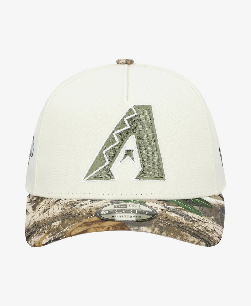 New Era Men's Khaki/Realtree Camo Arizona Diamondbacks 9FORTY A-Frame Adjustable Hat