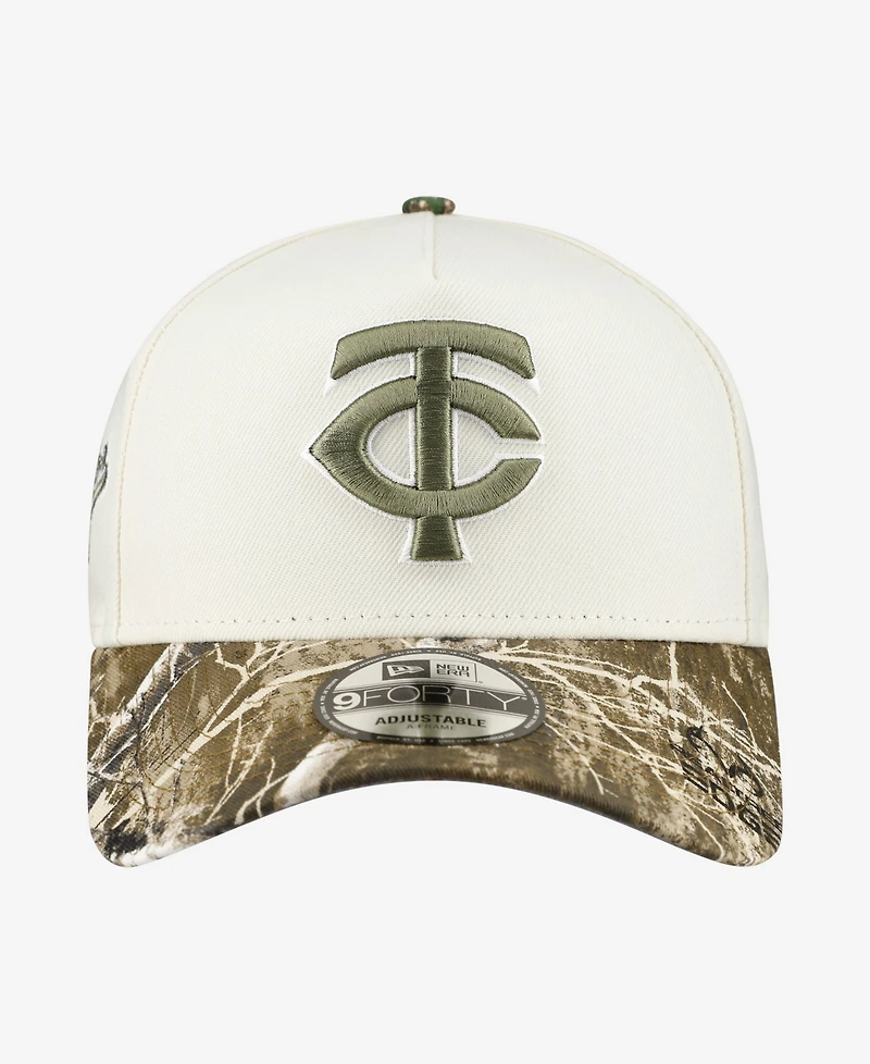 New Era Men's Khaki/Realtree Camo Minnesota Twins 9FORTY A-Frame Adjustable Hat