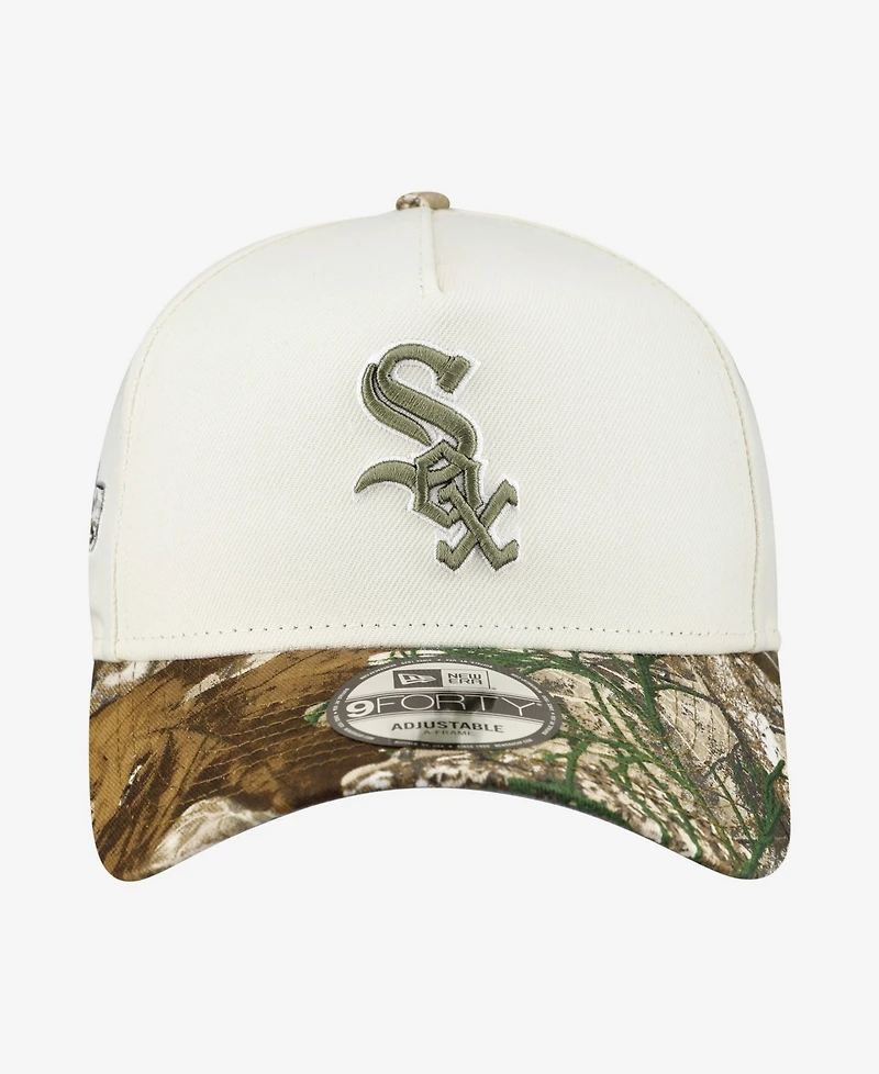 New Era Men's Khaki/Realtree Camo Chicago White Sox 9FORTY A-Frame Adjustable Hat