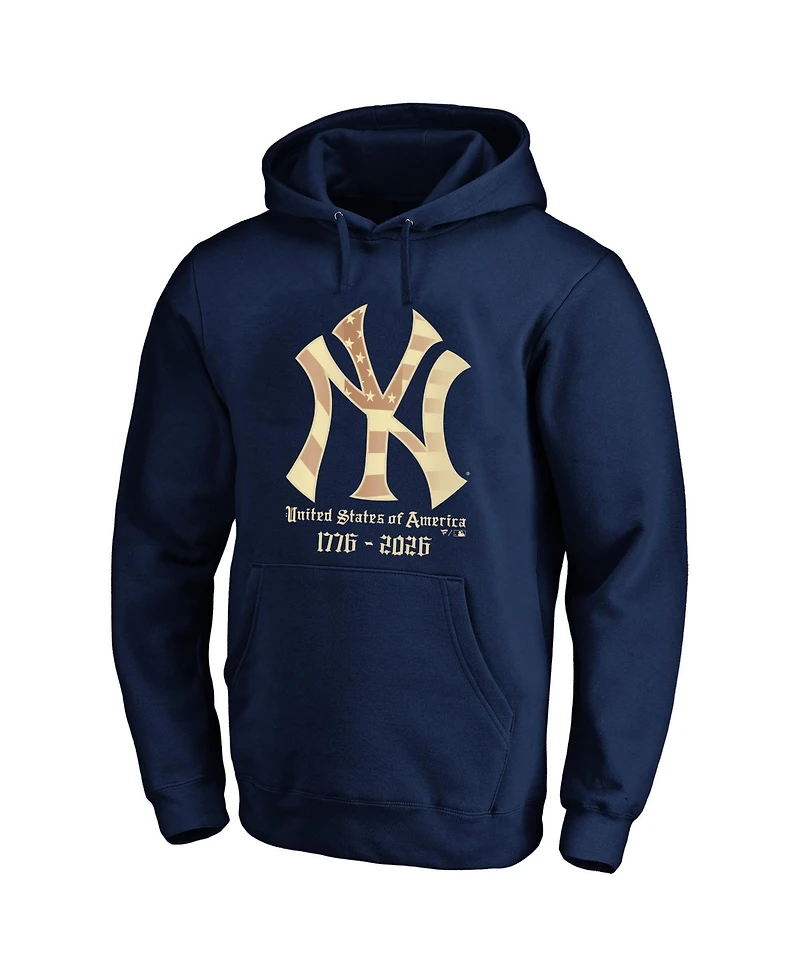 Fanatics Men's Big & Tall New York Yankees Usa 1776-2026 Classic Fit Graphic Hoodie