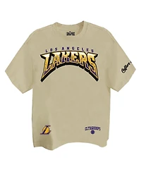 Two Hype Men's Los Angeles Lakers Drip Dime Elevated Drop-Shoulder Crew-Neck T-Shirt