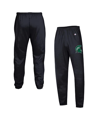 Champion Men's Black Michigan State Spartans Powerblend Banded Fleece Sweatpants