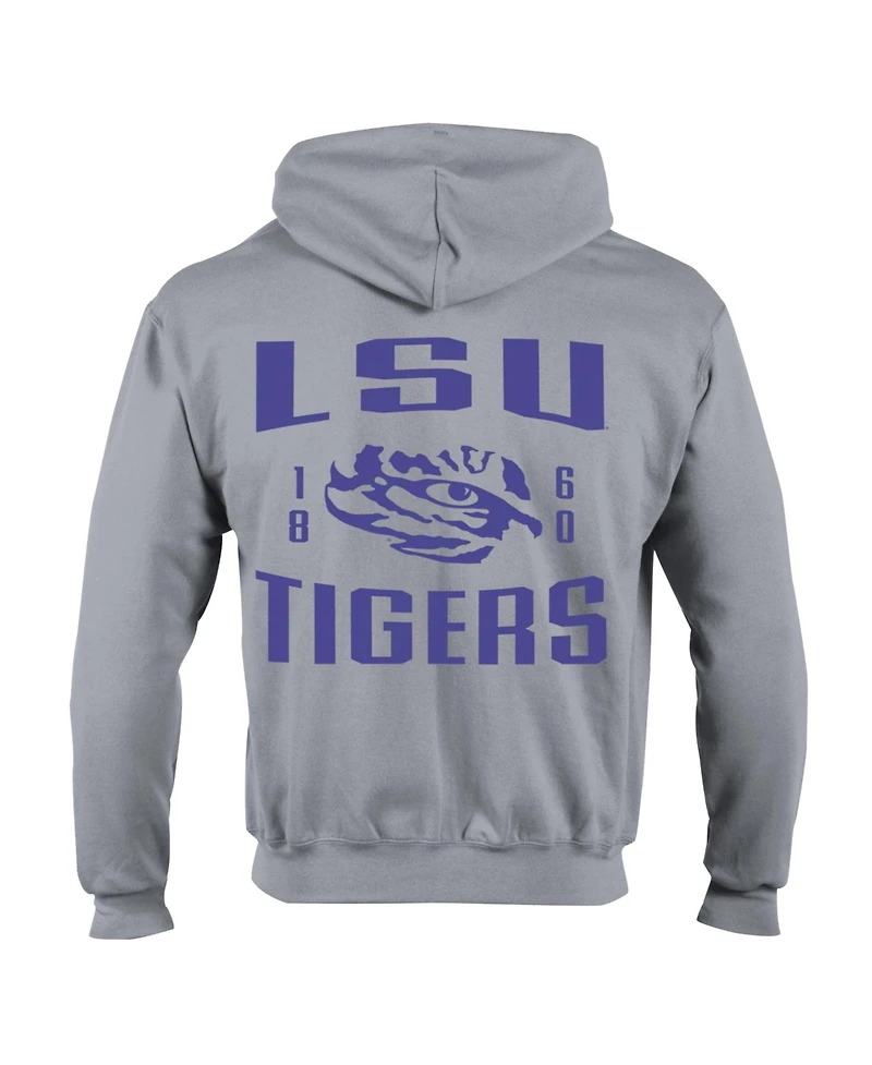 Champion Men's Lsu Tigers Varsity Powerblend Full-Zip Graphic Fleece Hoodie