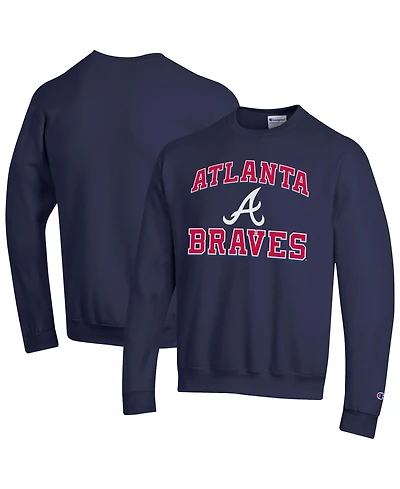 Champion Men's Atlanta Braves Heart Soul Powerblend Crewneck Sweatshirt